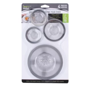 Ideal Kitchen Sink Strainer Stainless Steel 4PK