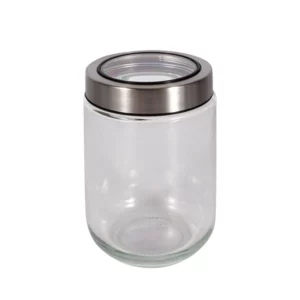 Ideal Kitchen Glass Jar with Clear Lid 20.29 oz