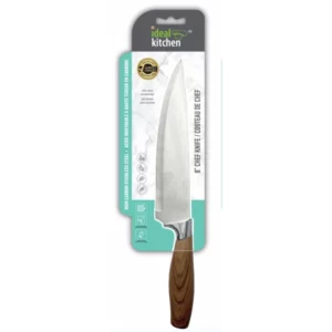 Ideal Kitchen w/ Wood Handle Chef Knife