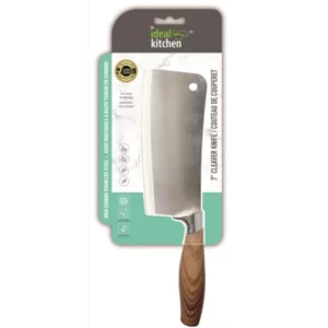 Ideal Kitchen w/ Wood Handle 7" Cleaver Knife