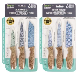 Ideal Kitchen 6 Piece Knife set w/Blade Guard